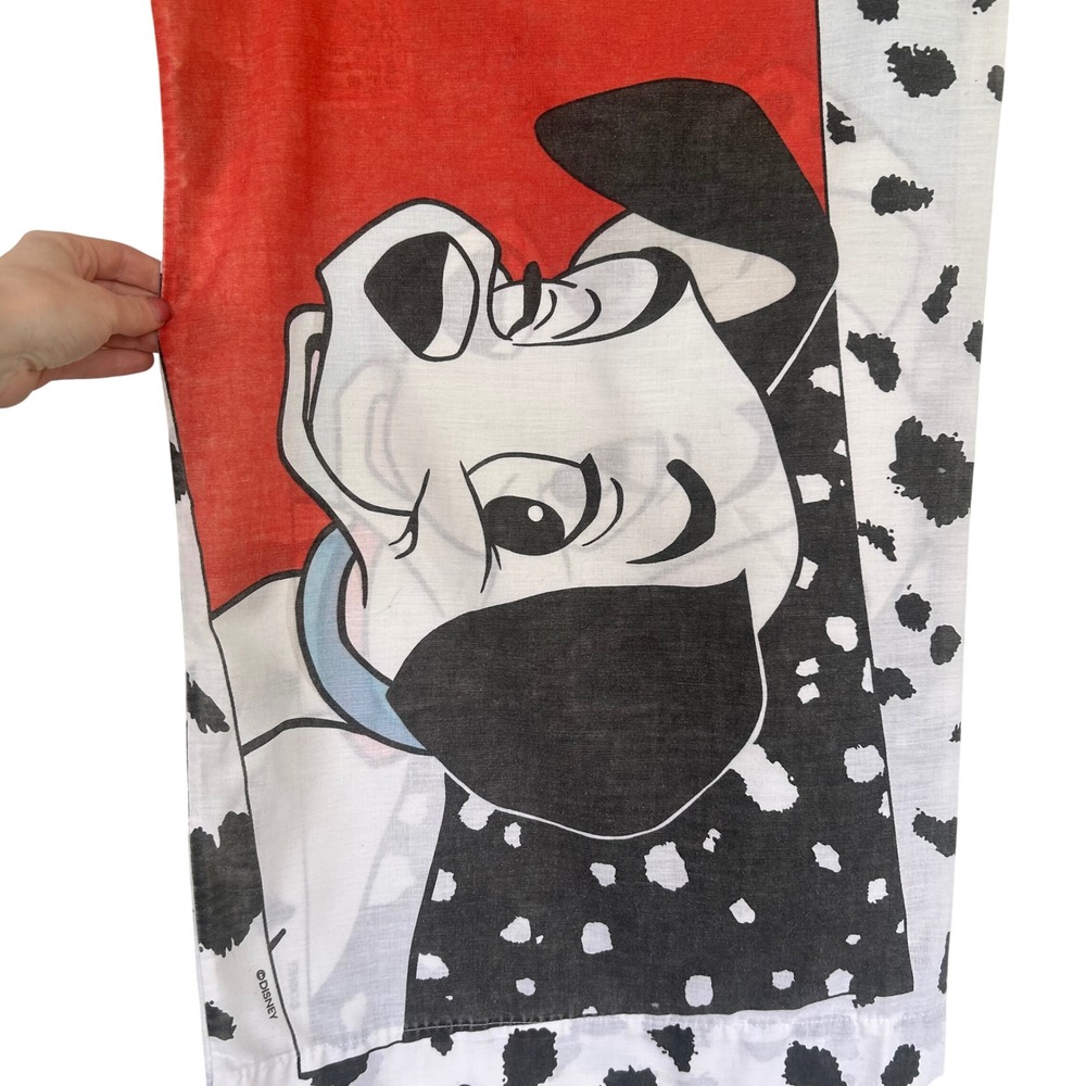 Disney 101 Dalmatians Pillowcase Standard Vintage 90s Pongo Perdita Spotted - Picture 2 of 8